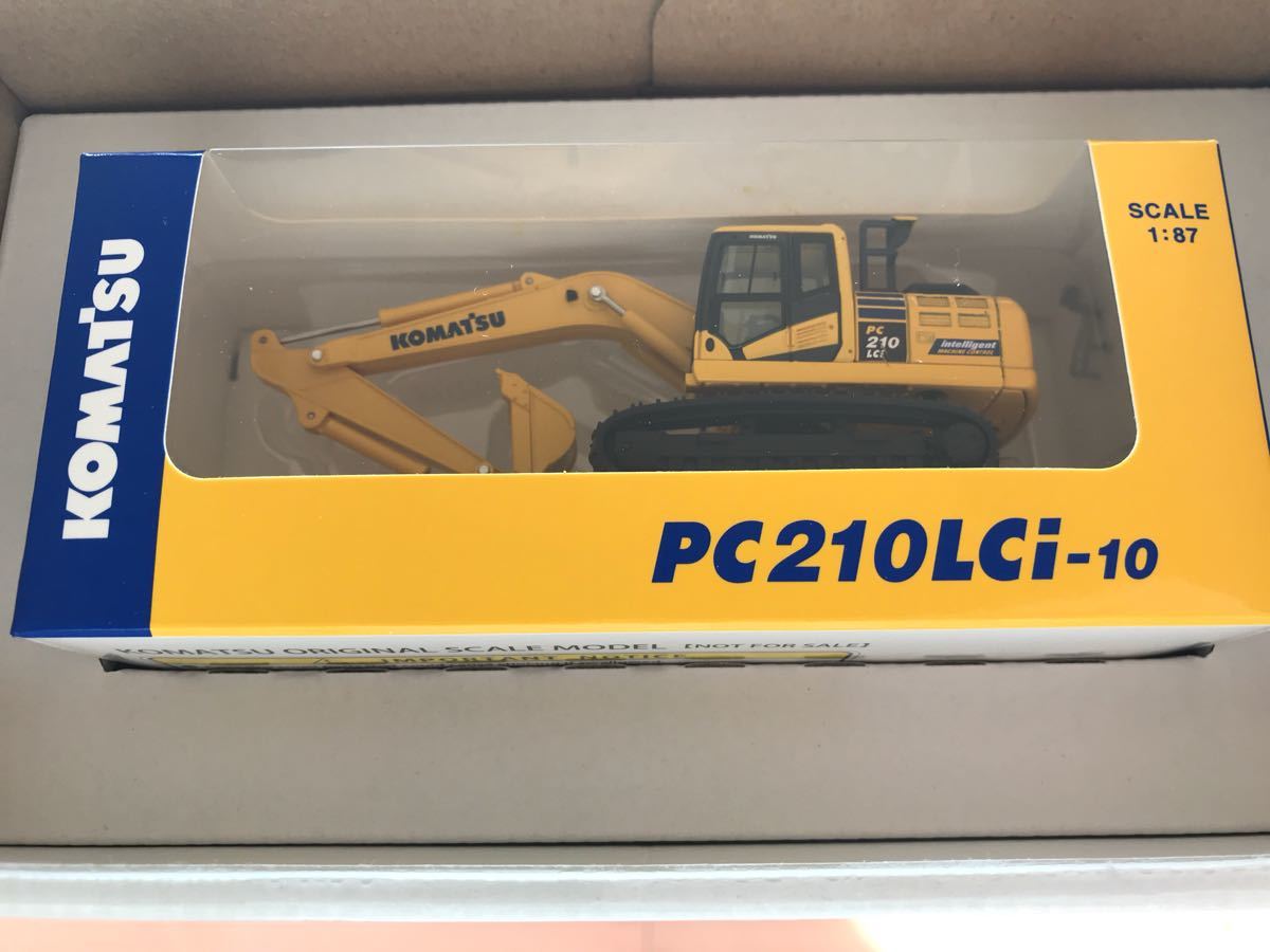 大得価，100%新品 KOMATSU コマツオリジナルミニチュア PC210LCi-10 ショベルカー 1/87 非売品 株主優待(建設車両、作業車)｜売買されたオークション情報、yahooの商品情報をアーカイブ公開 - オークファン 建設車両、作業車