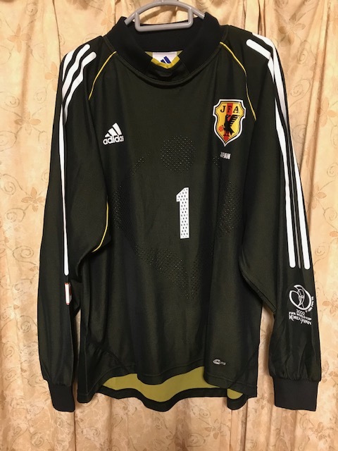2002日韓ワールドカップ 長袖ゴールキーパーユニフォーム 0 日本・韓国
