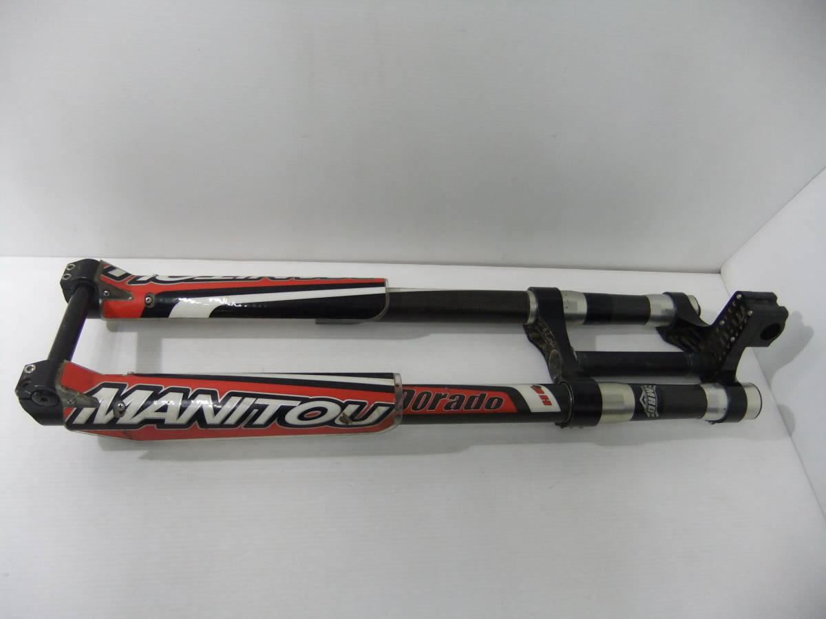 K0J 自転車パーツ ジャンク MANITOU RACING DEVELOPMENT マニトウ MRD DH Dorado 現状品 ...