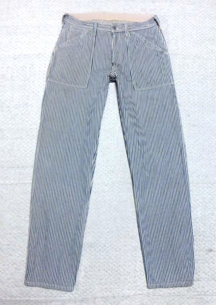 BOOTLEGGERS(ブートレガーズ).ヒッコリーデニム ワークパンツ32×34