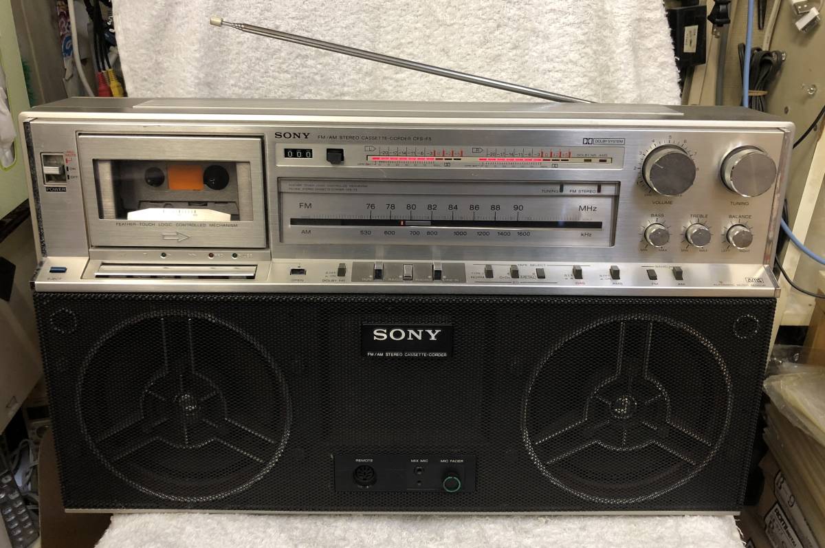 SONY AM/FM/カセット ラジカセ CFS-F5 ジャンク品です。 【公式通販】