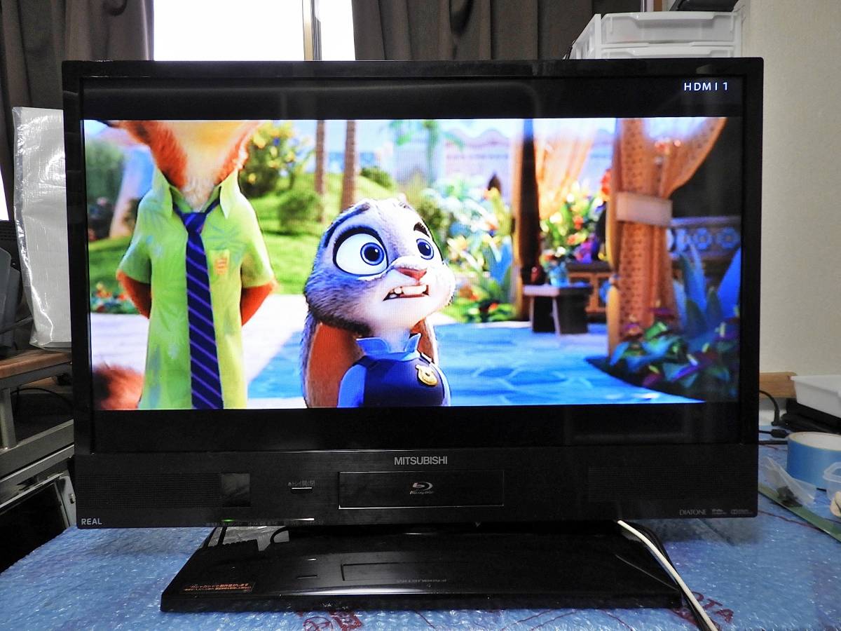 W録画/BD・HDD内蔵/有線LAN：液晶テレビ 三菱 REAL LCD-A29BHR4 2013年製