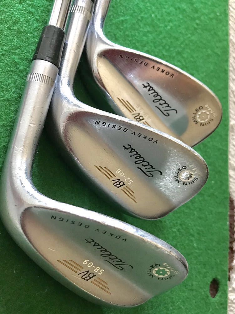 SM4、52°-08°と56°-11°、DG S200 タイトリスト SM4 DG DG