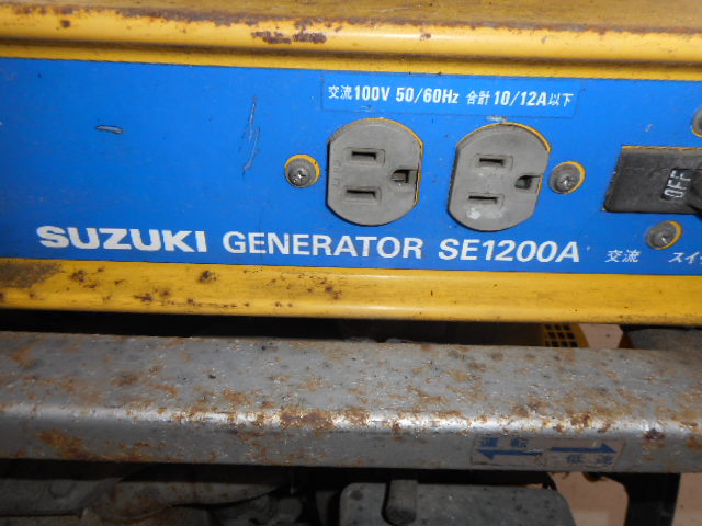 SUZUKI SE1200A 発電機 発電機 – スズキ 農キング SE1200A ジャンク品 中古 2026年最新Yahoo