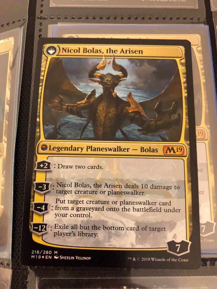 破滅の龍、ニコル・ボーラス/Nicol Bolas， the Ravager foil 英語 1枚