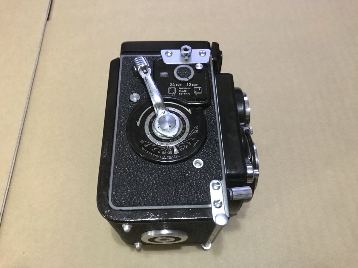 ☆超希少☆ MINOLTA AUTOCORD Ⅲ ミノルタ オートコード 75mm F3.5 革