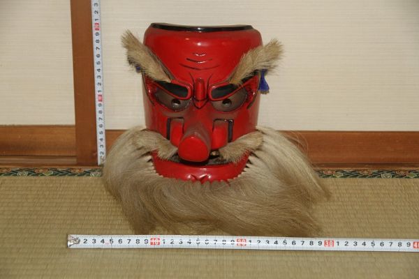 □旧家蔵出し□細工 天狗の飾り｜お面｜縁起物・魔除け｜