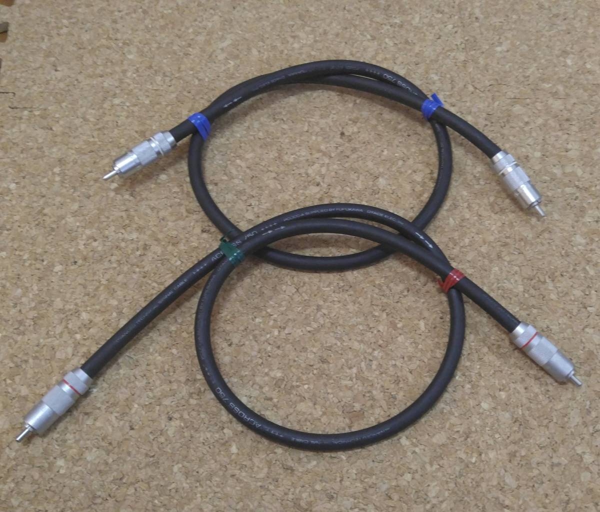 新品未使用ウェスタンエレクトリック スピーカーケーブル 16GA 3.5m×2本 ☆ピンプラグ スピーカー ターミナル レッド&ブラック 16本 スピーカー