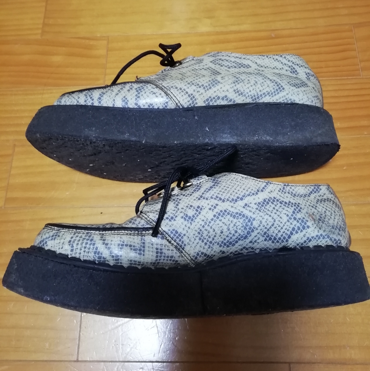 GEORGE COX 0 ラバーソール 赤ハラコ ラバーソールシューズ 1 美品 
