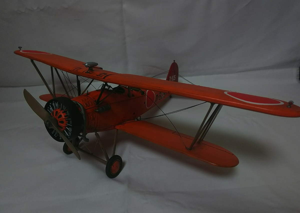 海軍九三式中間練習機 赤とんぼ 1/32 塗装済み完成品。 童友社 【公式