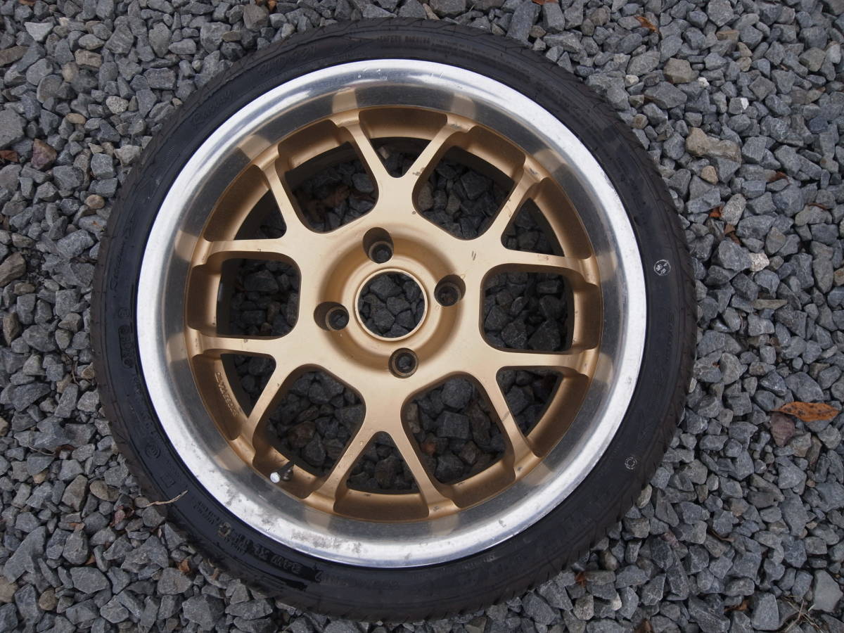 17×7J＋25　17インチ　4穴　アルミホイール＆タイヤ　4本set　205/40R17_1