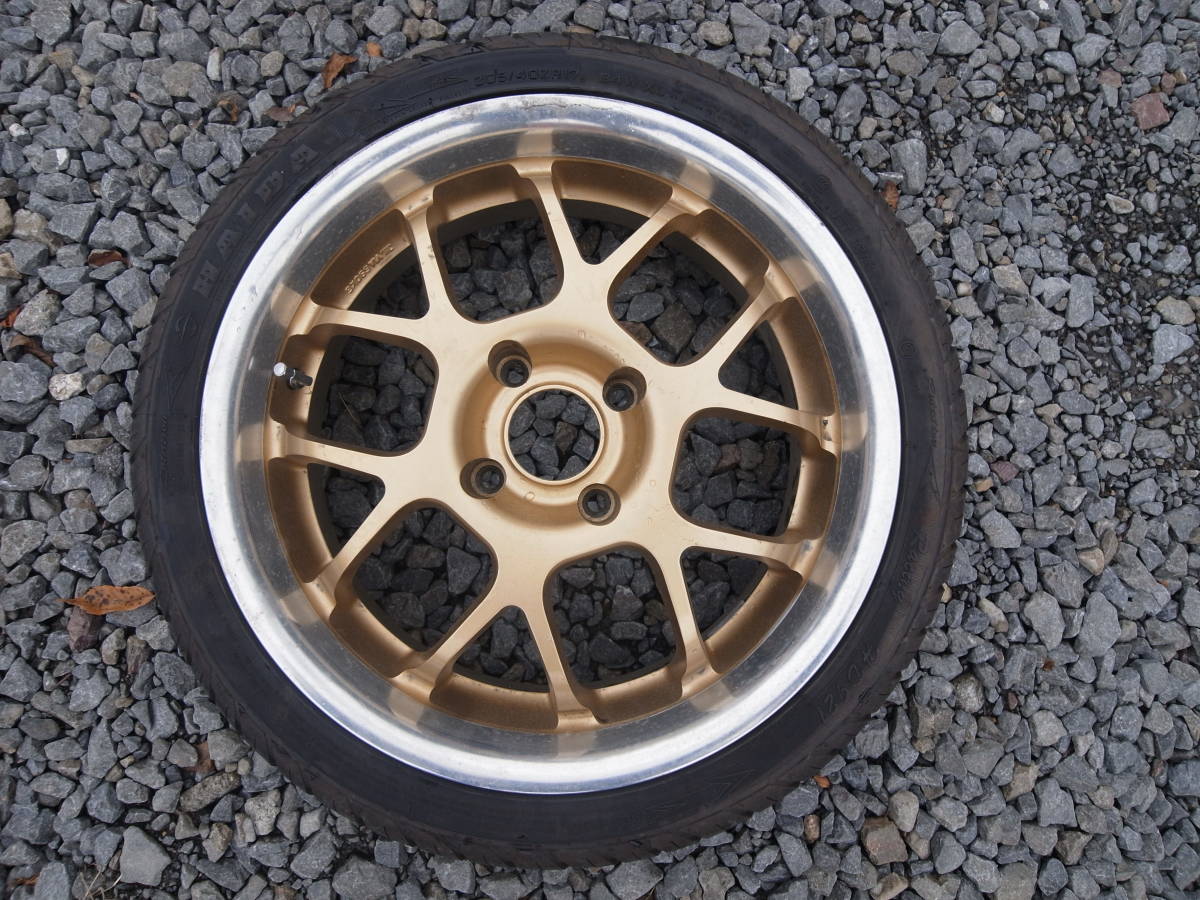 17×7J＋25　17インチ　4穴　アルミホイール＆タイヤ　4本set　205/40R17_2