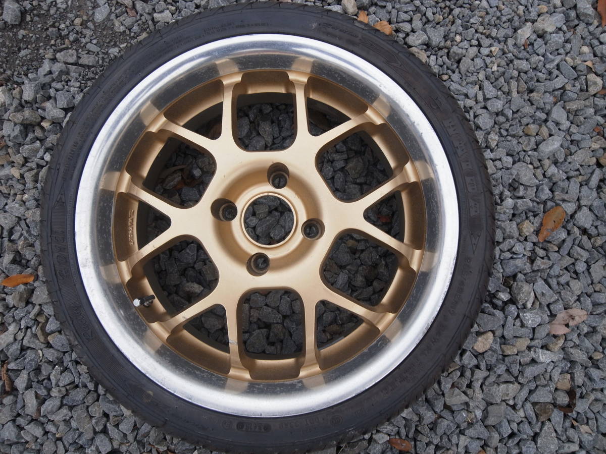 17×7J＋25　17インチ　4穴　アルミホイール＆タイヤ　4本set　205/40R17_3