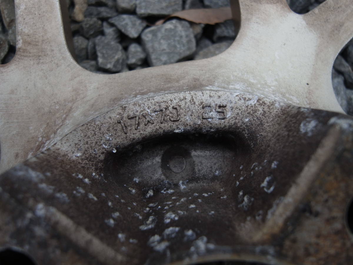 17×7J＋25　17インチ　4穴　アルミホイール＆タイヤ　4本set　205/40R17_6