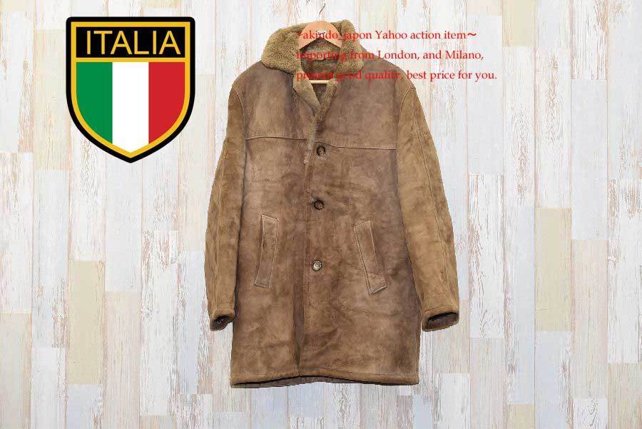 ★イタリア直輸入★リアルムートンコートXL (E-1229）