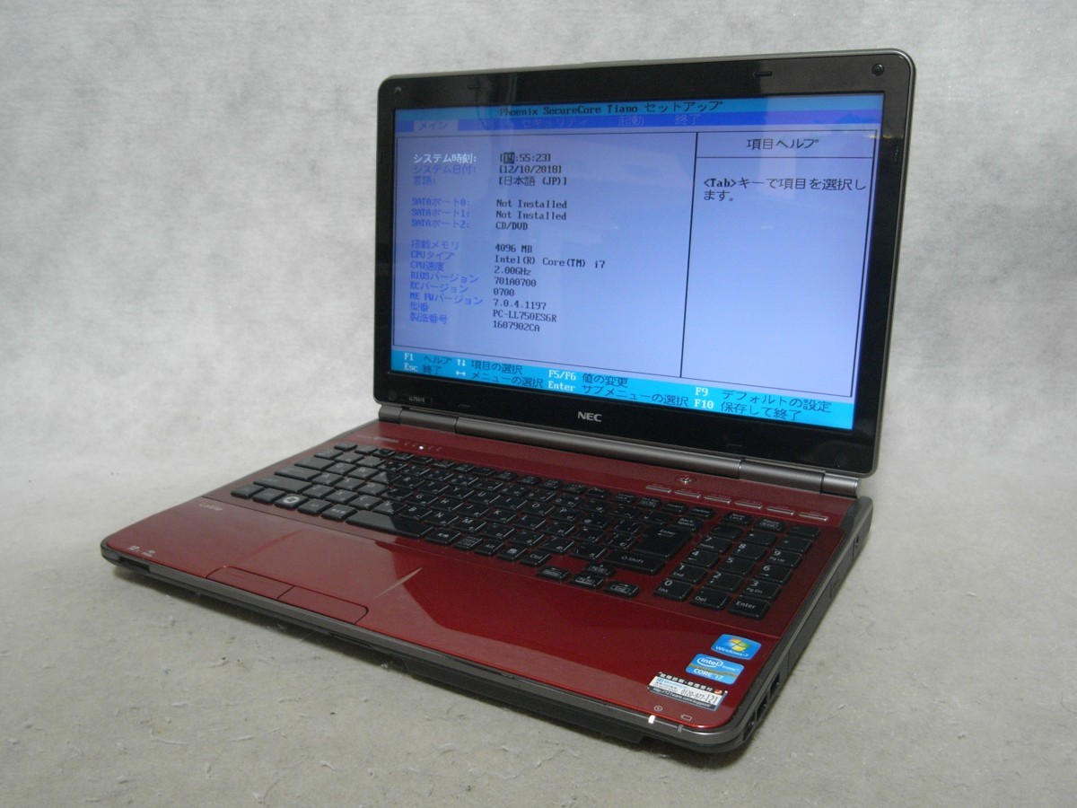 NEC LaVie L LL750/ES6W PC-LL750ES6W ノートパソコン T2209186