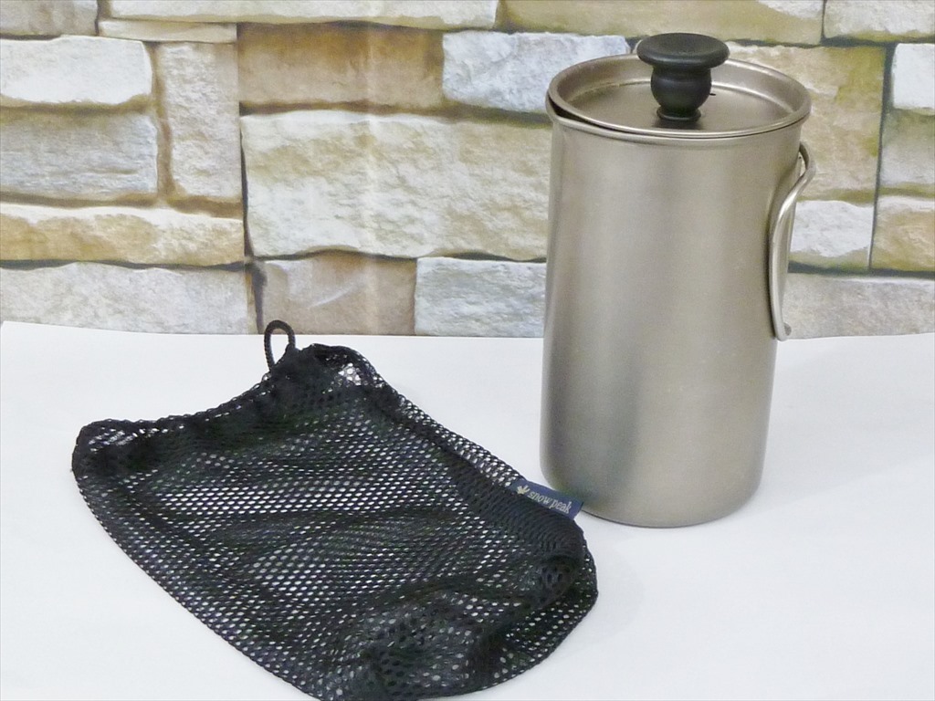 ◇ snow peak アウトドア調理器具 チタンカフェプレス 3カップ 容量0.5L コーヒー 直火対応