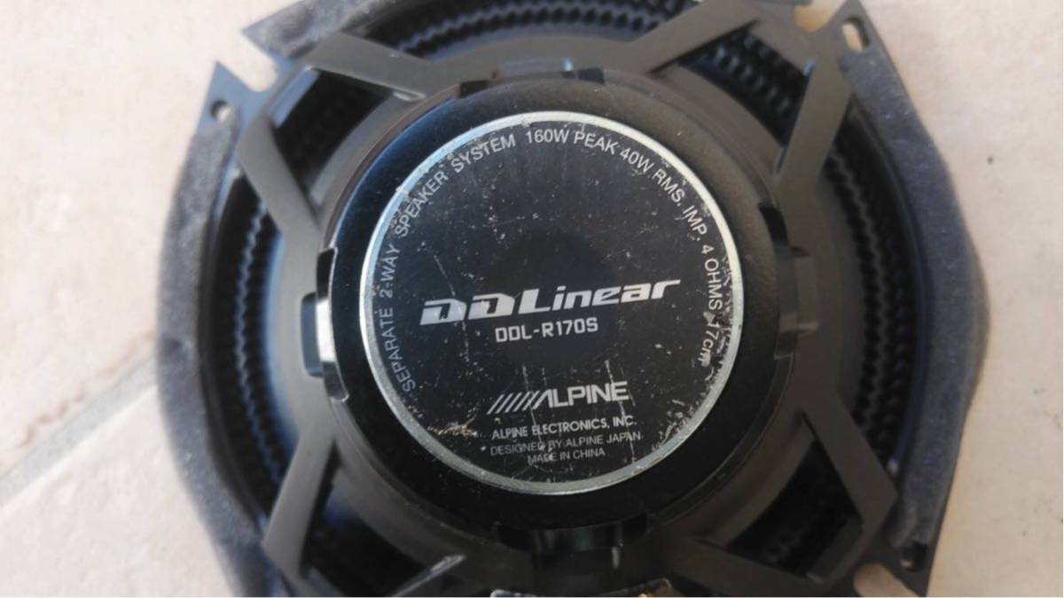 アルパイン ALPINE DDL-R170S DDLiner セパレート 2Way スピーカー