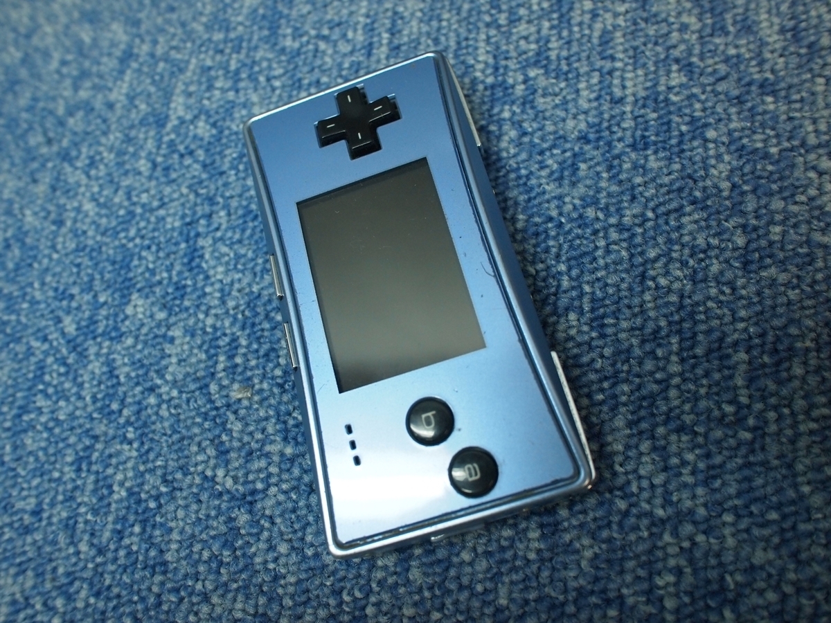 ☆き12-572 任天堂 ゲームボーイミクロ ブルー ジャンク品
