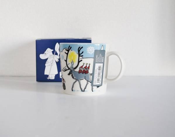 新品廃盤　2012　クリスマス　ムーミン　マグ　 アラビア