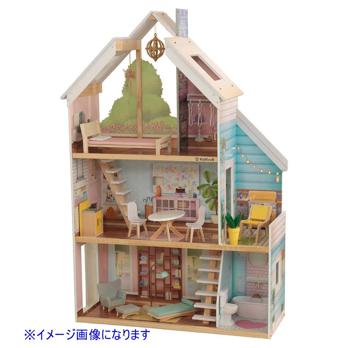 kidkraft ドール ハウス キッドクラフト ドールハウス 3階建て アビー 