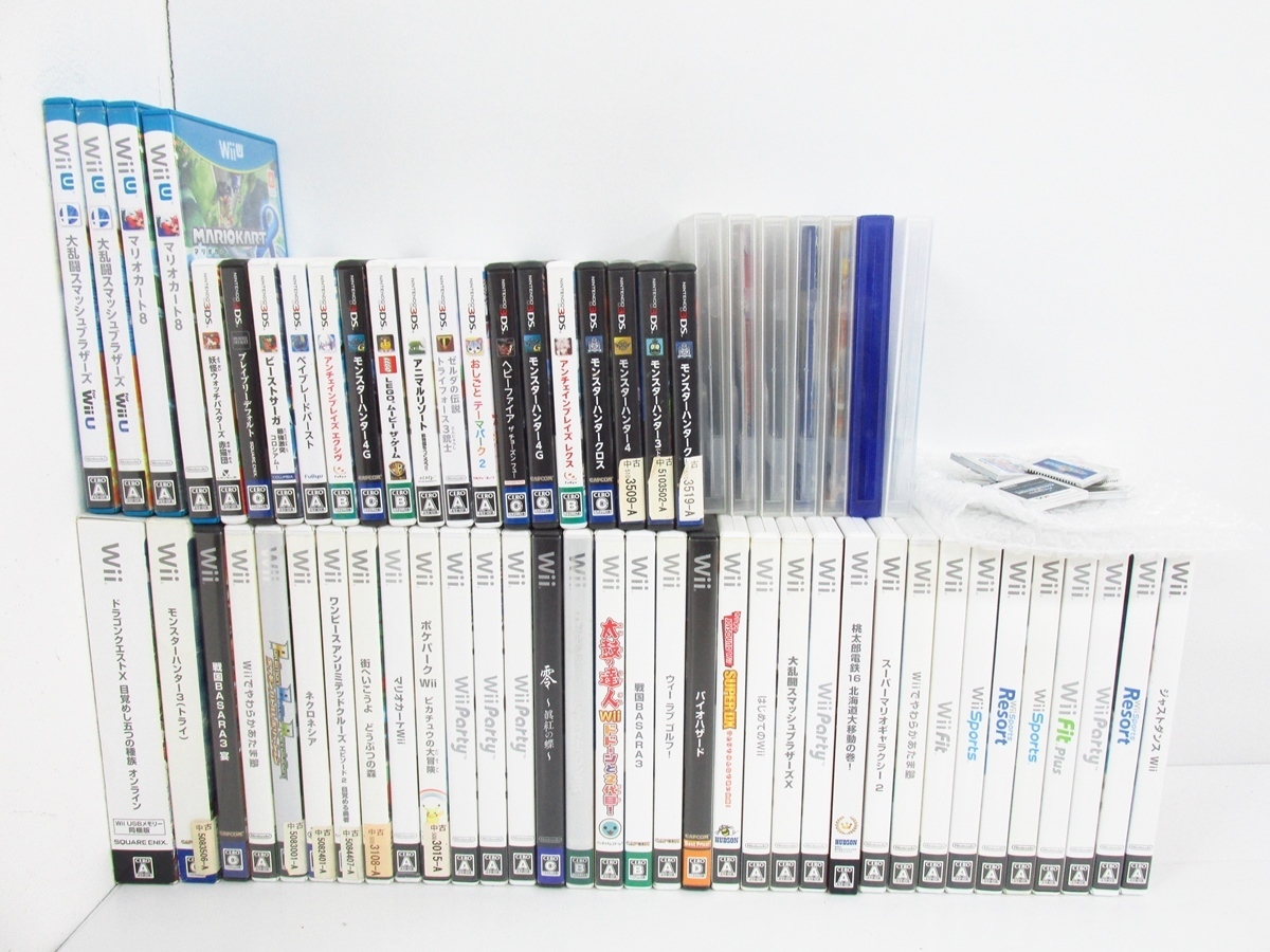 ニンテンドー Wii U / Wii / 3DS / ゲームキューブ ゲームソフト 大量