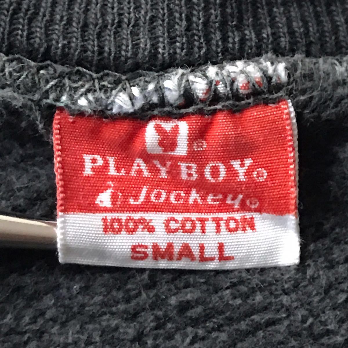 60s 70s PLAYBOY 半袖 スウェット ブラック S ビンテージ 60年代 70 
