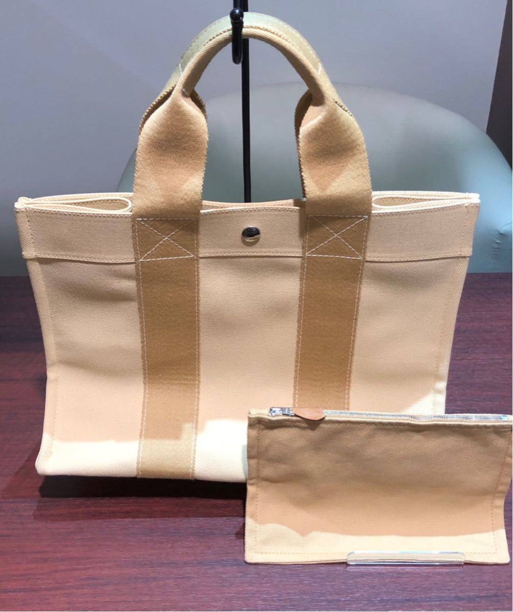 未使用 HERMES エルメス コキアージュPM キャンバス トートバッグ 