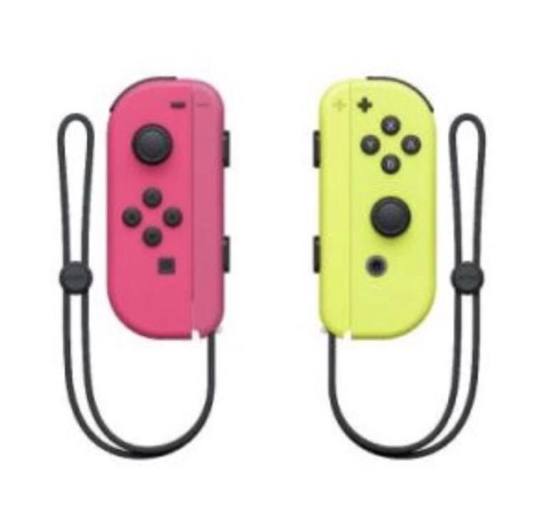新品 switch ジョイコン joy con ネオンピンク ネオンイエロー セット