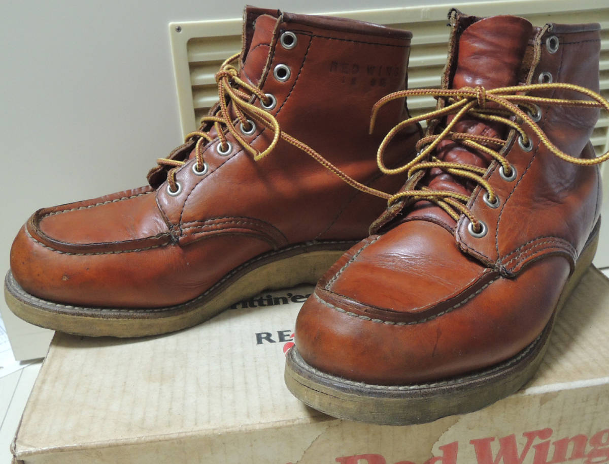 ☆RED WING レッドウイング☆875 8E 茶色 裏ベロ半円犬タグ(8