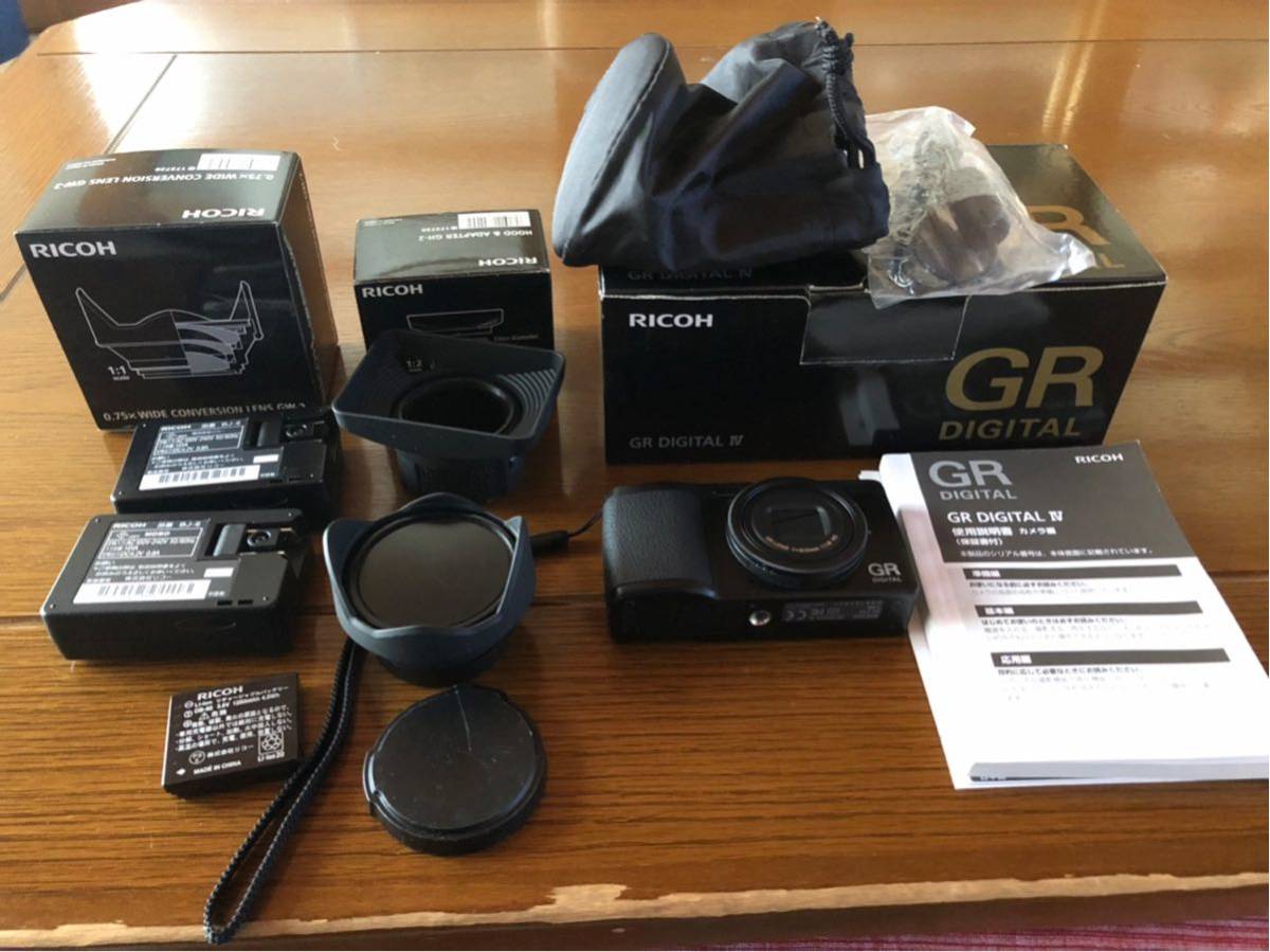 RICOH GR DIGITAL Ⅳ リコー ワイドコンバージョンレンズ付き セット