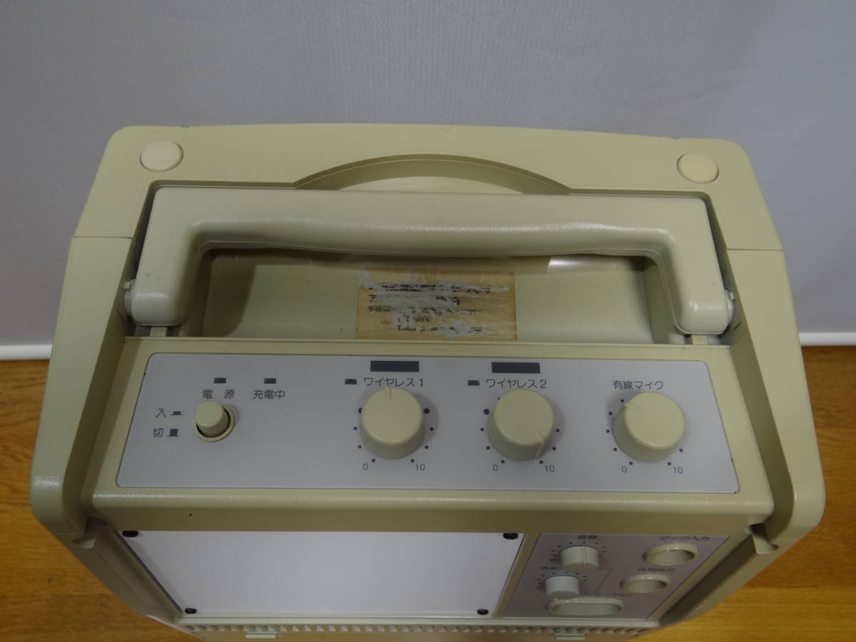 TOA ワイヤレスアンプWA-1802C マイク一本付 TOA ワイヤレスアンプWA