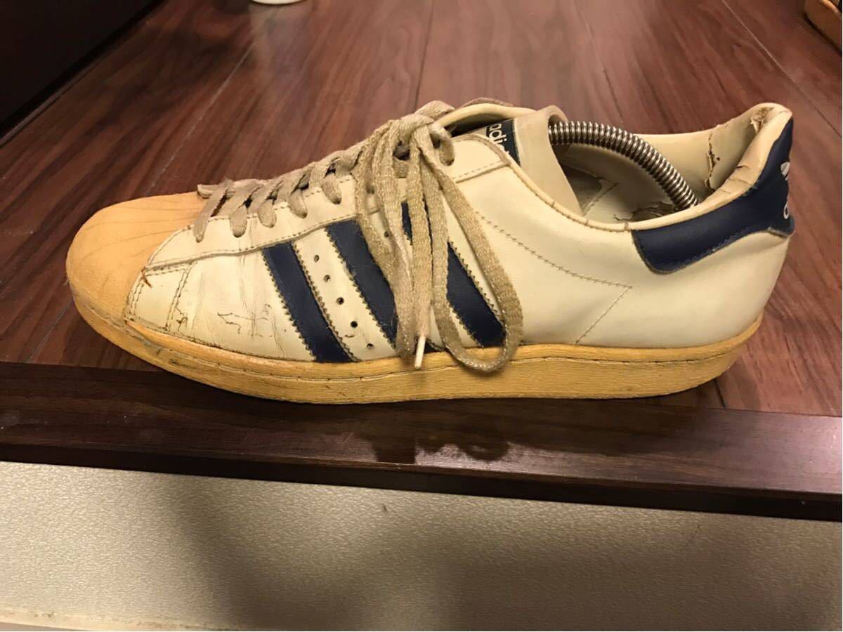80s adidasアディダス superstar フランス製 オリジナル ビンテージ 