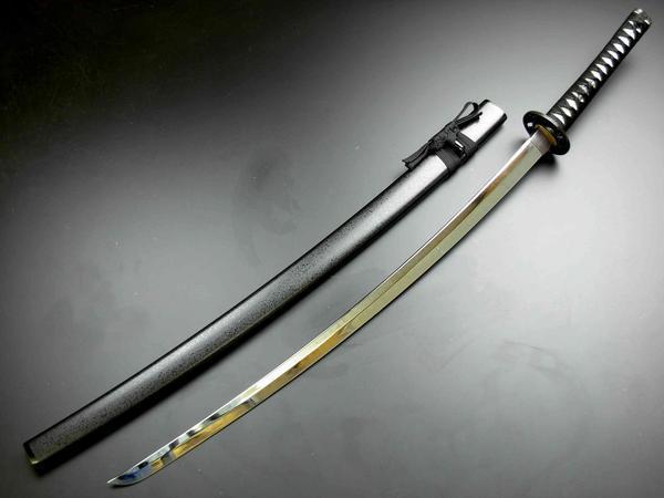 美術刀剣　模造刀　黒石目大刀（並刀身）