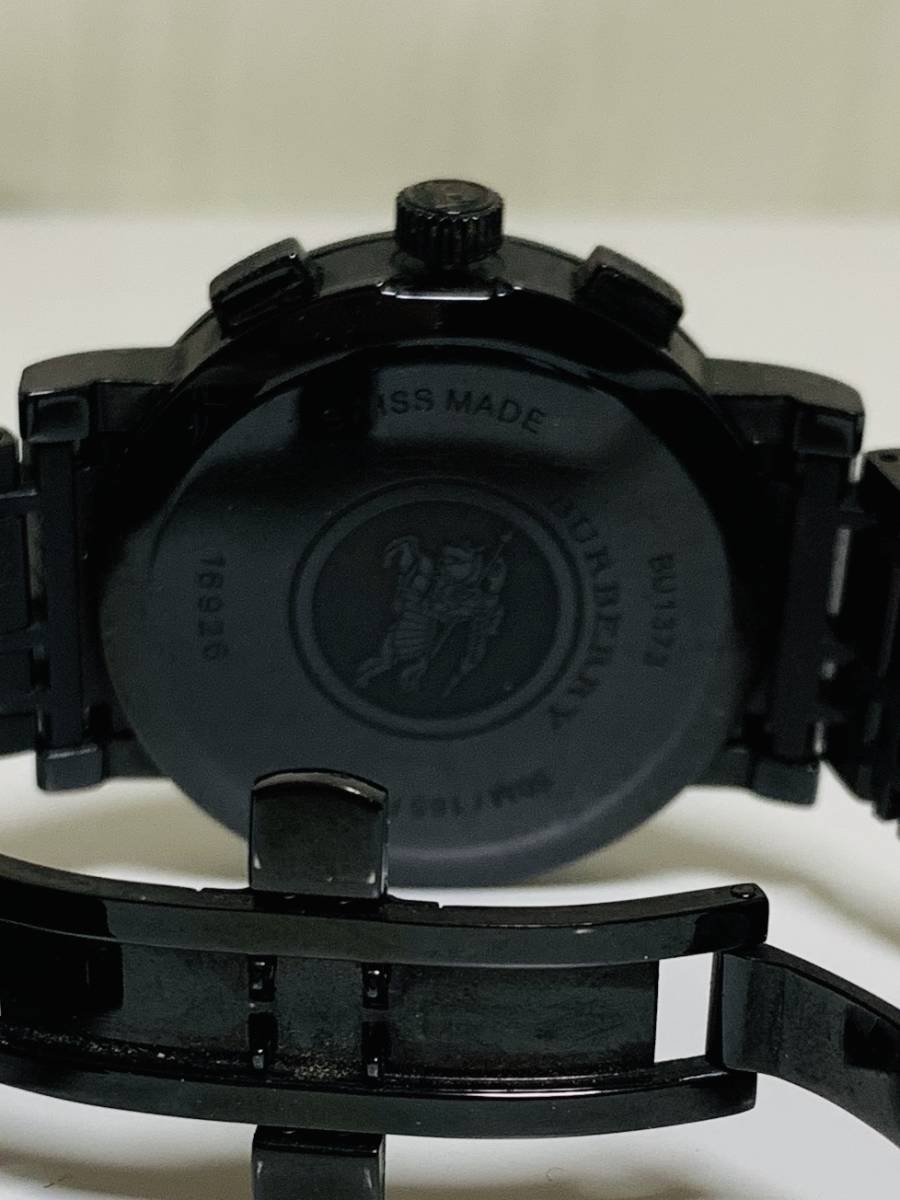100円～Burberry腕時計 中古美品 メンズクォーツクロノグラフ BU1373