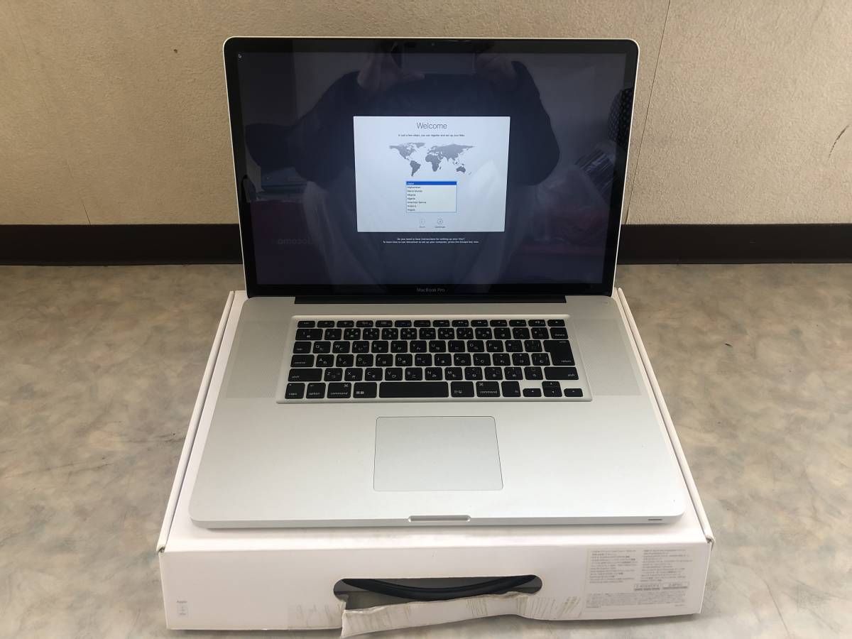 送料込 MacBook Pro 17inch Late 2011 MD311J/A Core i7 2.4GHz hdd