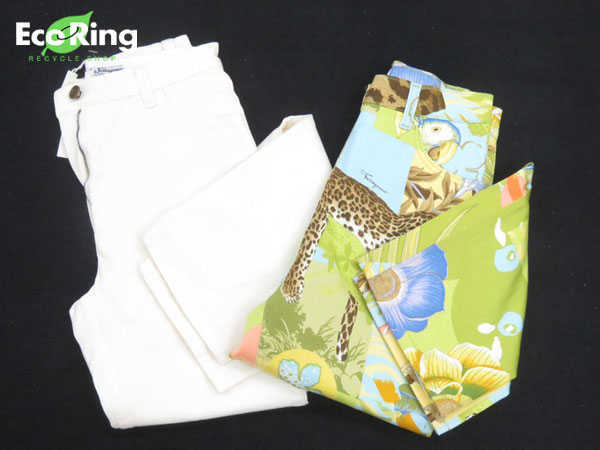 1円 フェラガモ レディース パンツ 計2点セット サイズ I38 HA437