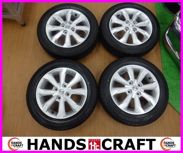 日産 デイズルークス純正アルミホイール 中古美品 新車外し 4本 4.5j +46 155/65R14 ダンロップ 17年製 NISSAN 下関発送