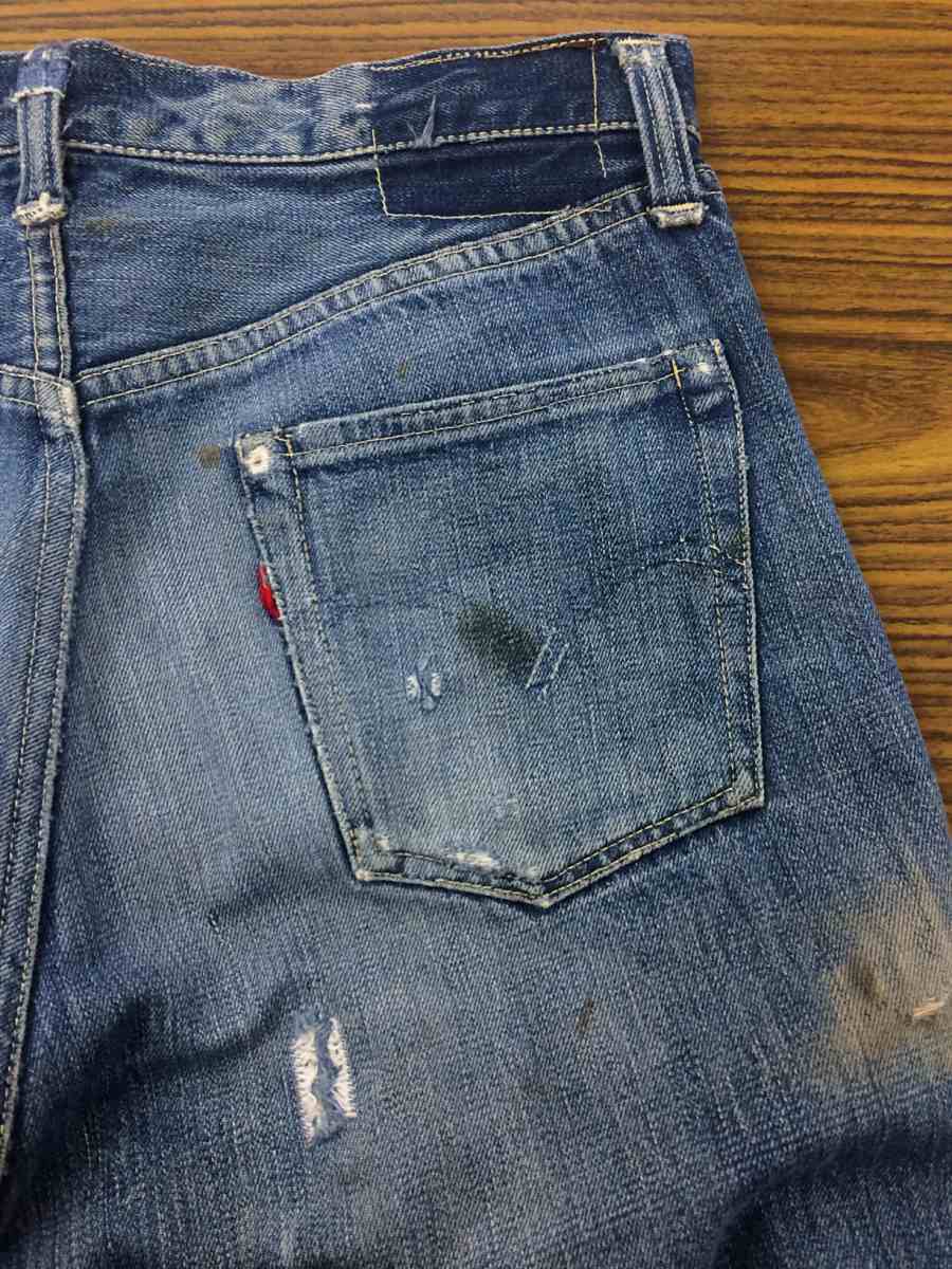 501XX Levi's 片面 - 47モデル 革パッチ真紺 33×30 40年代
