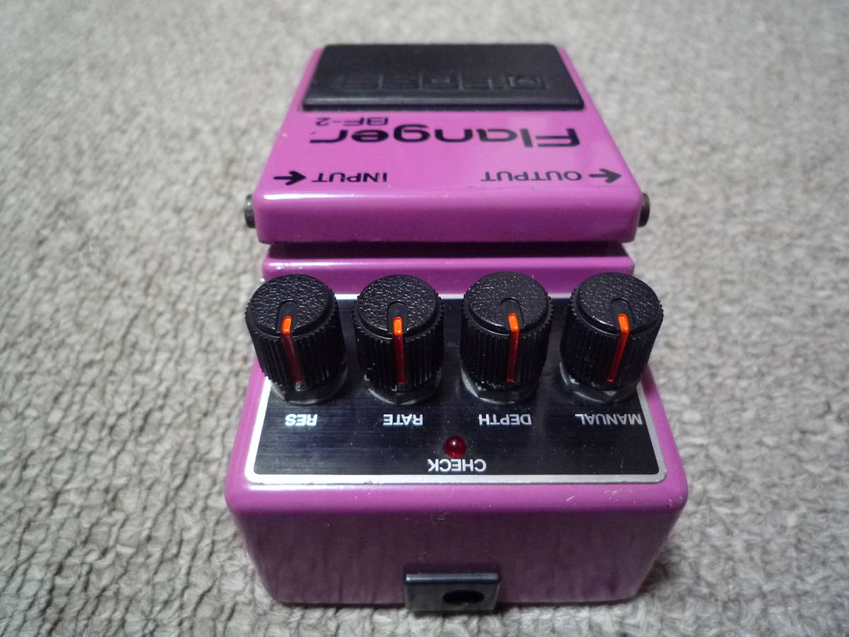 銀ネジ】BOSS BF‐2 Flanger フランジャー 箱・取扱説明