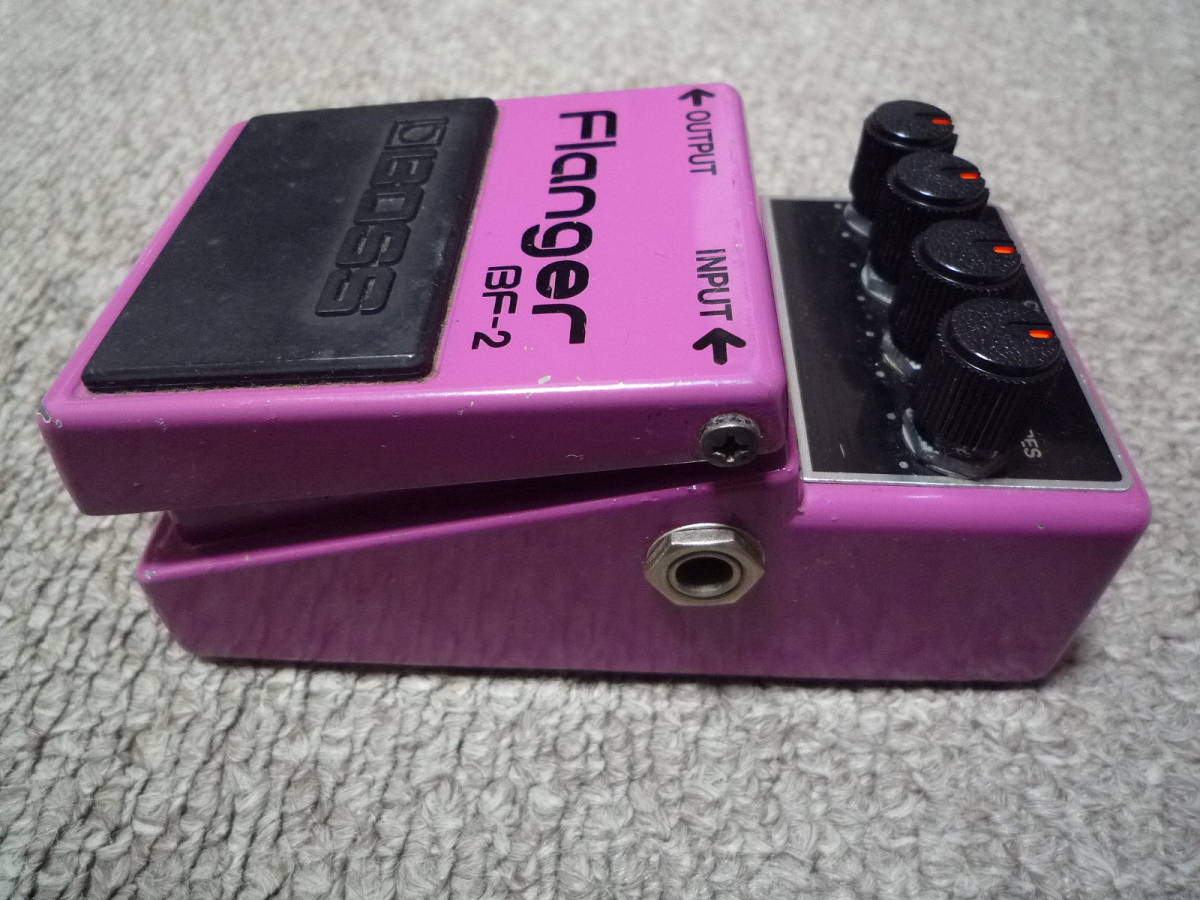銀ネジ】BOSS BF‐2 Flanger フランジャー 箱・取扱説明