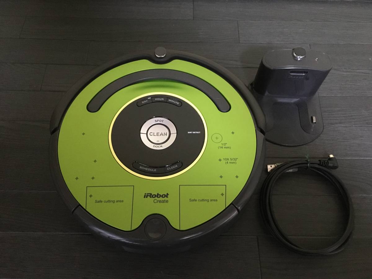 ジャンク品　iRobot Create ロボット掃除機 本体と充電器 iRobot Create 2 Programmable Robot / アイロボット クリエイト 2