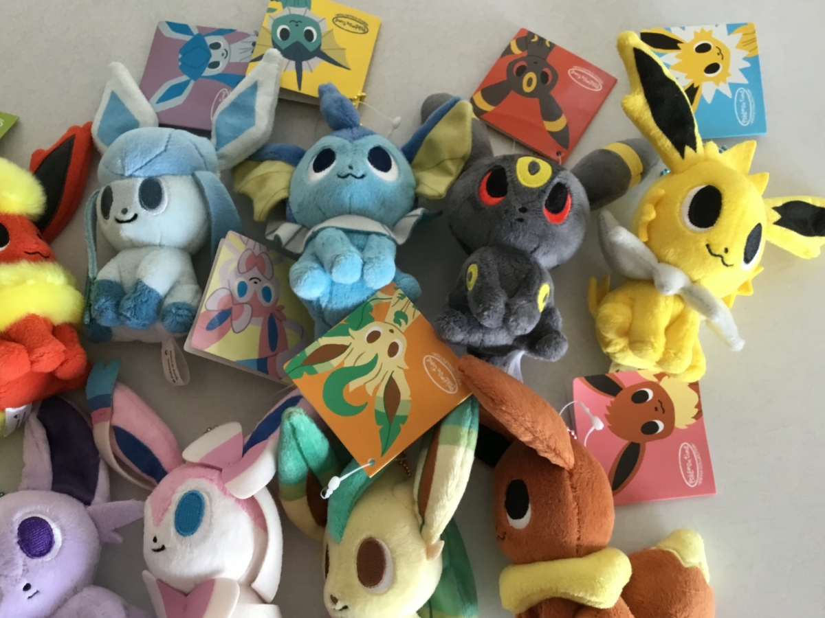 ポケセン限定 Pokemon time ぬいぐるみ マスコット ブイズ9種セット ポケモンセンター 限定・ブイズ・ぬいぐるみ・ Pokemon time