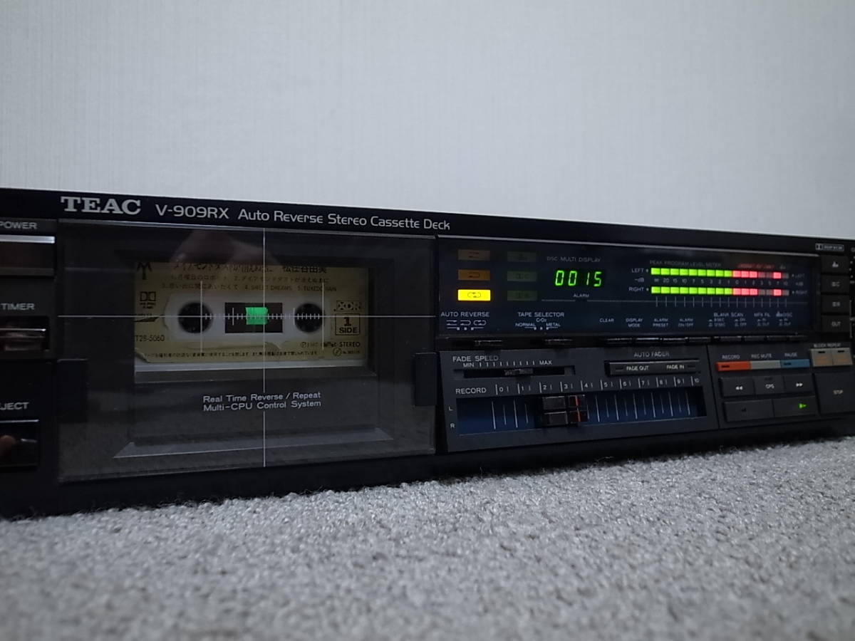 V-909RX TEAC Cassette Deck Auto Reverse Stereo DBX Teac Case