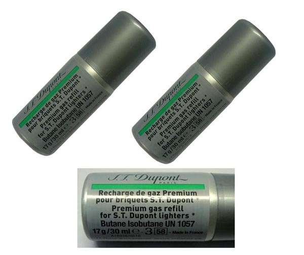 本物保証，定番人気 複数回注入型 正規品 デュポン S.T.Dupont ライター専用ガスボンベ 緑色 グリーン 2本セット(デュポン)｜売買されたオークション情報、yahooの商品情報をアーカイブ公開 - オークファン デュポン