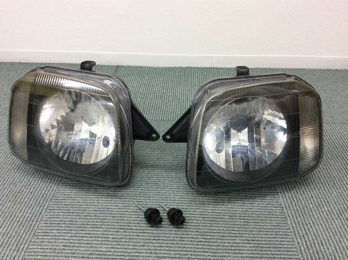 ジムニー JB23 純正ヘッドライト 左右セット レベライザー取り外し後