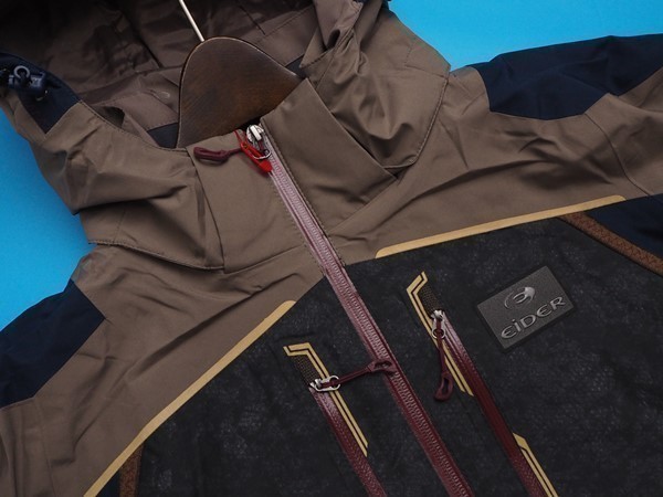 新品本物3.9万★EiDER アイダー GORE-TEX 中厚手 止水ジップ マウンテン ジャケット メンズL★黒 フランス発ブランド