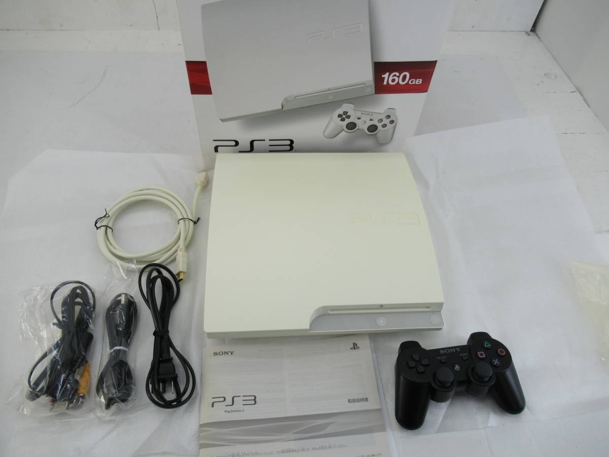25▲100/【中古】PS3　160GB　CECH-3000A　クラシックホワイト