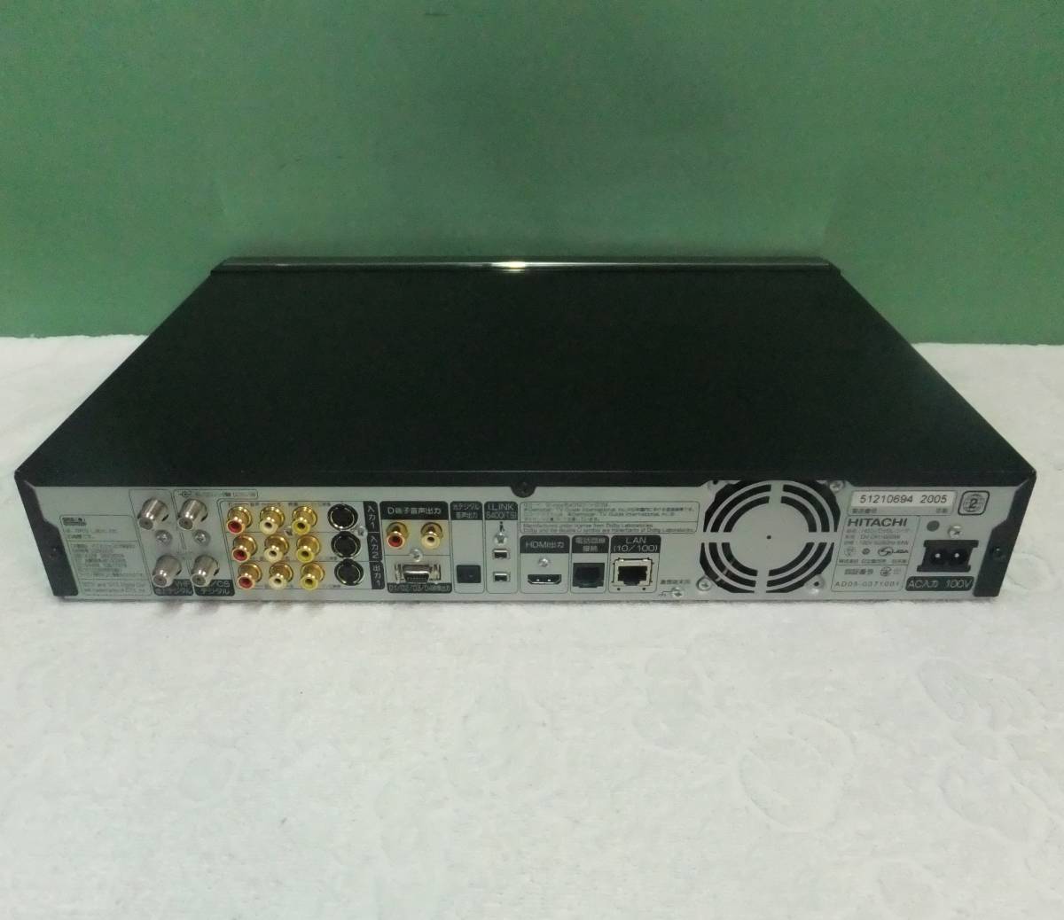 美品】日立デジタルハイビジョンHDD/DVDレコーダーDV-DH1000S 【公式通販】