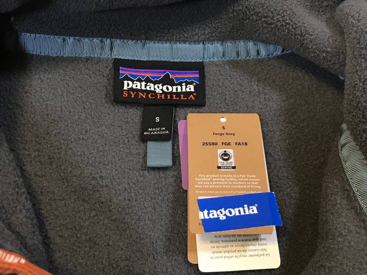 ★パタゴニア PATAGONIA ライトウェイト シンチラ スナップT FA18 FGE 25580 プルオーバー 36周年 美品★